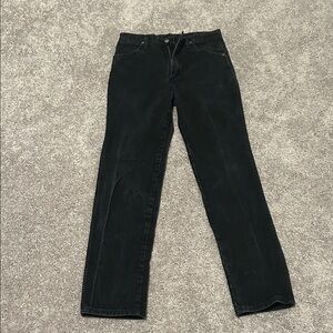 Wrangler Black Straight Leg Jeans